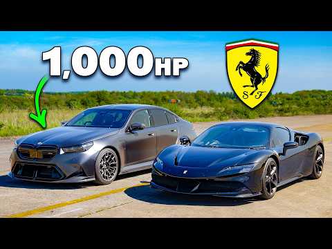 Can a new 1,000hp BMW M5 beat a Ferrari SF90?