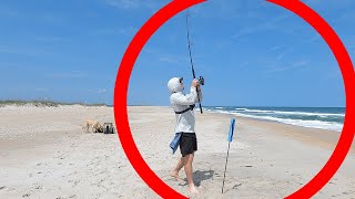 I CAUGHT A BUCKET LIST FISH! - NC Surf Fishing