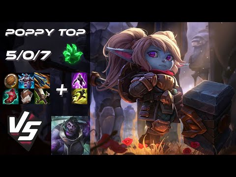 TOP Poppy vs Dr. Mundo - NA Challenger Patch 25.S2.3