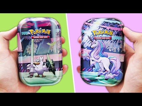 *CARTE STRAPPATE* APRO 2 NUOVE MINI TIN POKEMON! - Collezione Prodigi di Galar Rapidash e Sirfetch'd