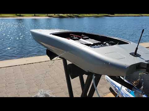Flushing a rc boat cooling system