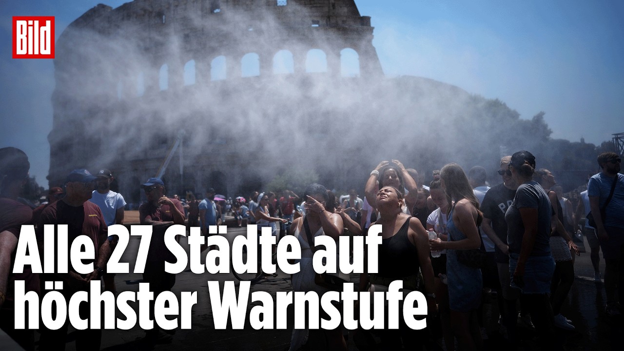 Hitzewelle in Italien: Alarmstufe Rot! Jetzt wird Rom zum Freibad