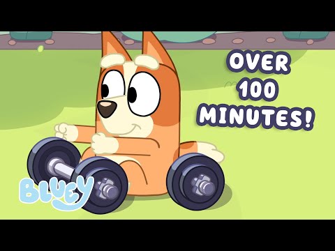 🔴LIVE: Active Bluey Adventures! 💨 😯 | 100+ MINUTES | Sporty Moments, and More! 💙 | Bluey