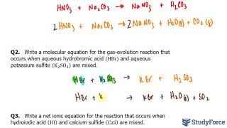 ⚗️ Writing Equations for Gas-Evolution Reactions