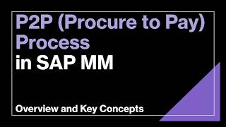 Procure To Pay (P2P) Process in SAP S4 HANA MM Module - Overview