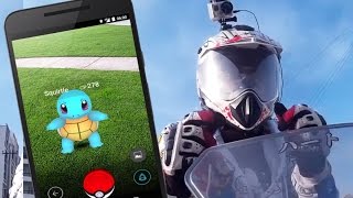 Pokemon Go India - Catch Pikachu as first Pokemon - on Motorcycle