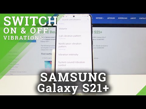 SAMSUNG Galaxy S21+ Vibration Settings