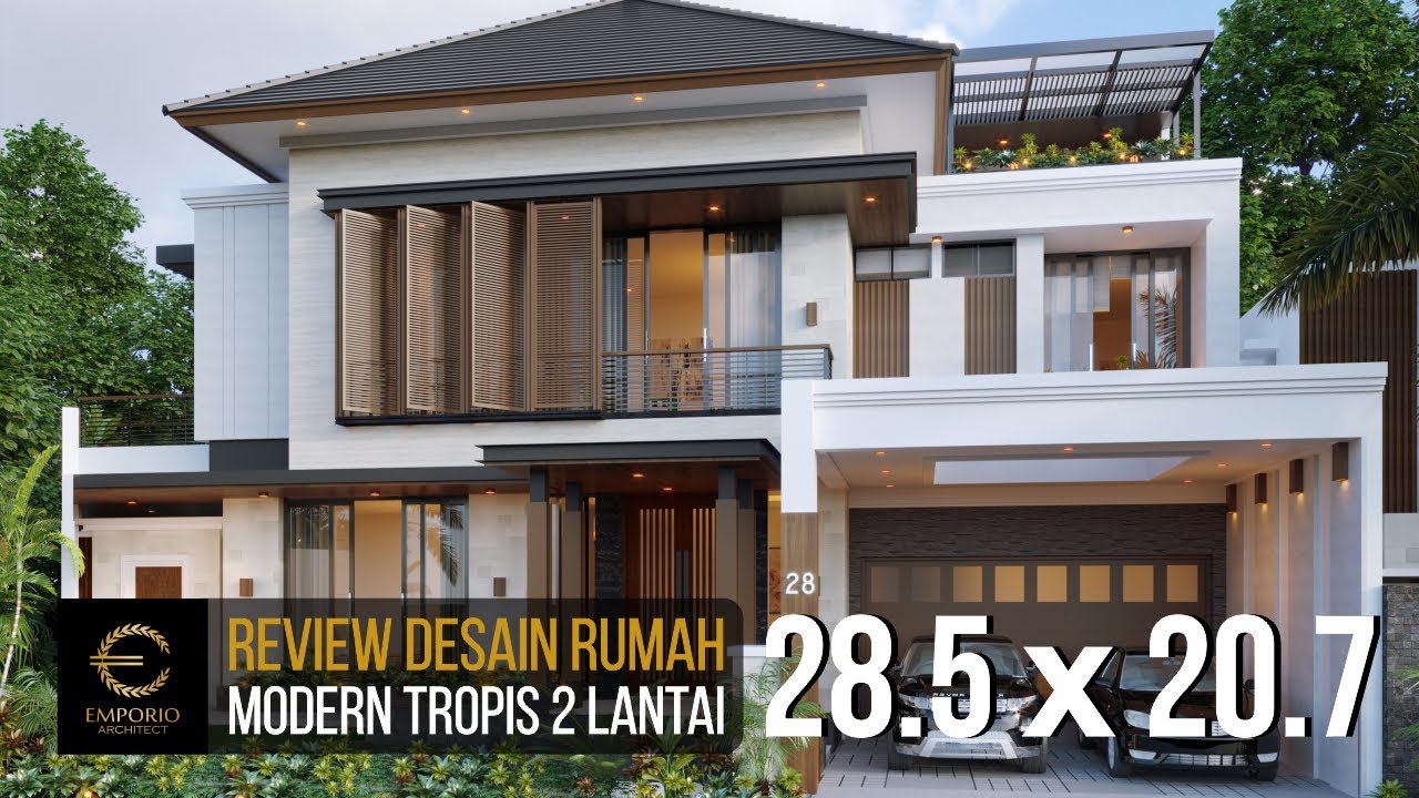 Video 3D Desain Rumah Modern 2 Lantai Ibu IRM - Semarang, Jawa Tengah