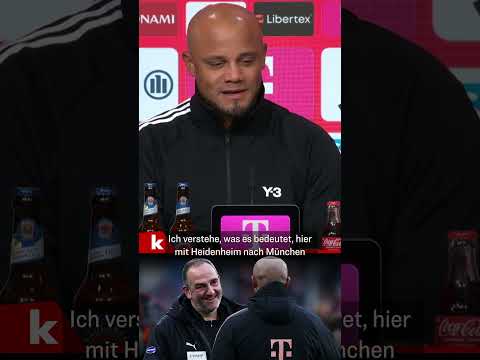 Egal ob auf Englisch oder Deutsch: Kompany feiert Schmidt #shorts