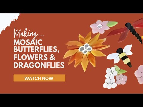 Create Stunning DIY Flowers, Dragonflies, Bees For Mosaic From Stained Glass Sticks