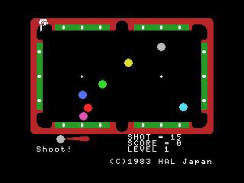 Super Billiards (1983, MSX, HAL Laboratory)