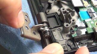 How to loosen or tighten up the hinges on a laptop to prevent cracks and damage to the frame