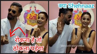 Shehnaaz Gill cute fun with Sunil Shetty at Desi vibes with Shehnaaz Gill | Hunter webseries video