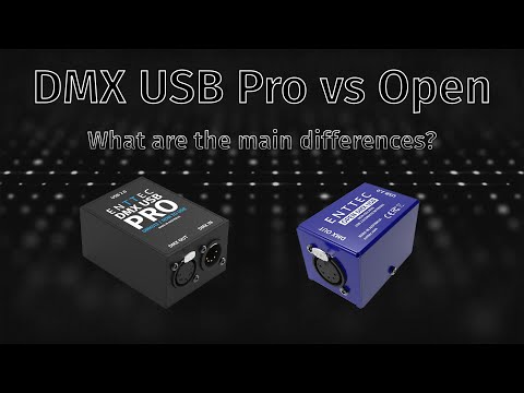 The differences between ENTTEC's DMX USB Pro vs DMX USB Open
