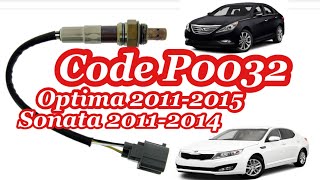 Replacing downstream 02 oxygen sensor 02 optima 2011-2015, sonata 2011-2014 #optima #sonata
