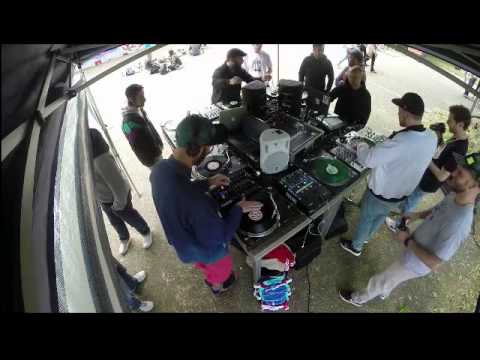 Saligo, Tommy D + Sonderskooler scratching @ Double Trouble - Graffiti + Turntablism Jam