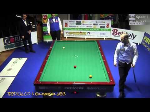 ROMEO vs MORAN 22° CAMPIONATO MONDIALE BILIARDO 2015 ( fasi di gioco )