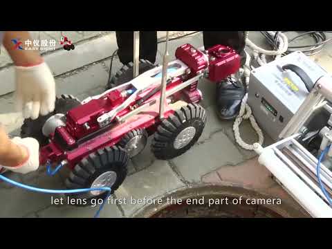 Aluminium cctv pipeline & duct inspection robot, crawling ro...