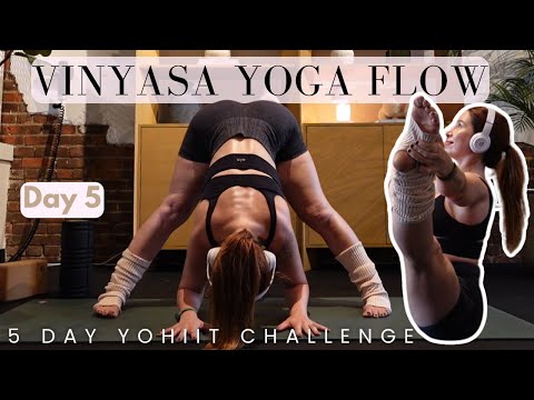 Vinyasa Stretch Flow (Hips + Shoulders Strength & Flexibility) | 5 Day YoHIIT Mobility Challenge