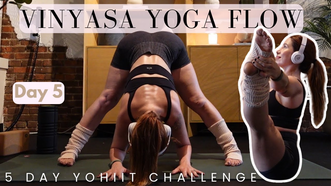 Vinyasa Stretch Flow (Hips + Shoulders Strength & Flexibility) | 5 Day YoHIIT Mobility Challenge