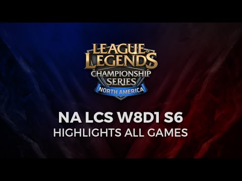 NA LCS W8D1 Highlights from All Games Week 8 Day 1 Season 6 Spring 2016