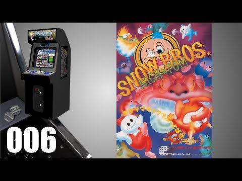 Snow Bros. [006] Arcade Longplay/Walkthrough/Playthrough (FULL GAME)