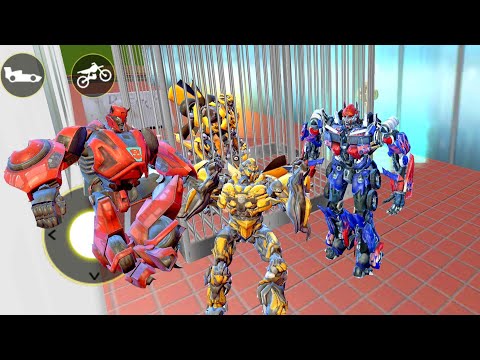 Futuristic robots rescue optimus prime & Bumblebee ^ ^ Robot Car Transform 2020 ^^ Android  Gameplay