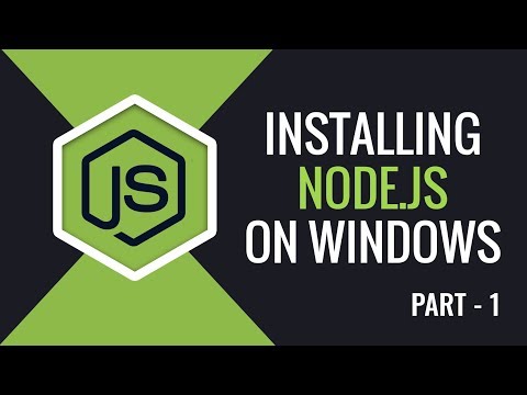 learn Installing Node.js On windows | Part 1 | Eduonix