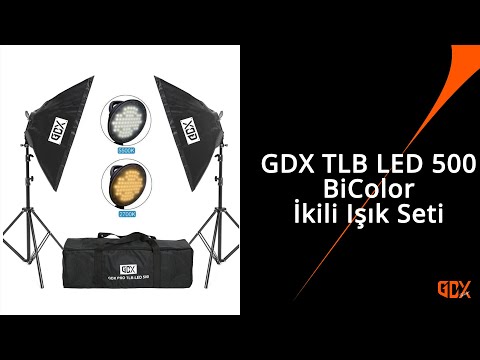 Gdx Pro TLB LED 500 BiColor İkili Set - Fotoğraf & Video Çekim Işığı (Dimmerli)