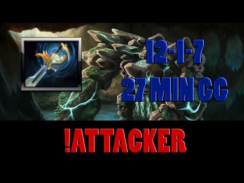 Dota 2 - !Attacker plays Tiny Mid 27 MIN GG - FULL GAME