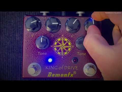 Demon FX King of Drive Dual Distortion Overdrive Effect Pedal image 5