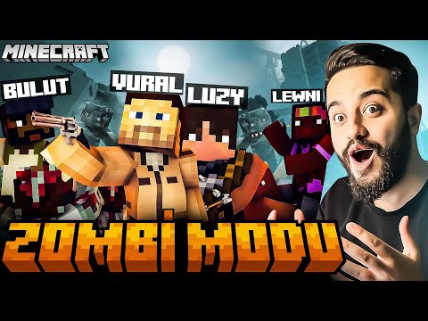 YENİ MİNECRAFT ZOMBİ MODU! HAYATTA KALABİLECEK MİYİZ? Minecraft Zombi Mod