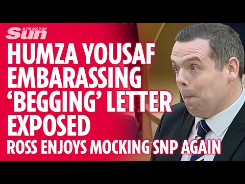 Douglas Ross mocks Humza Yousaf's embarrassing 'begging letter to save his skin'