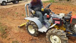 핸들경운기평탄작업.밭갈기.트렉터.4x4mini tractor.ABC tractor
