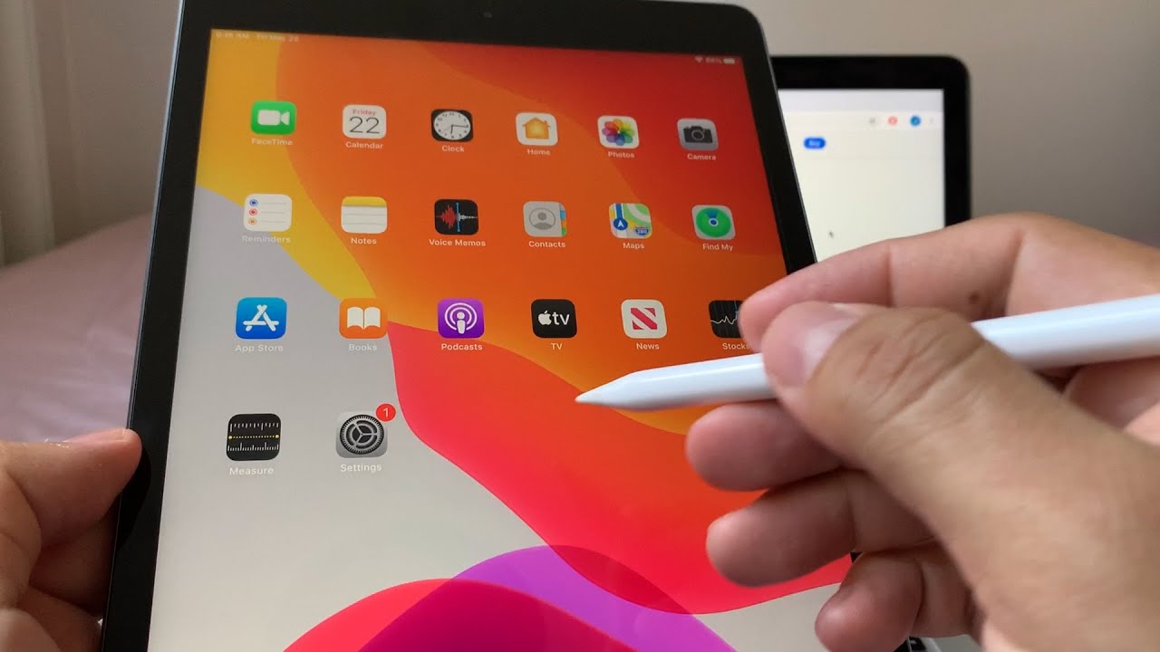 iPad 7th Generation 10.2 inch Unboxing Review Setup without an Apple Account Apple Pencil 1 Drawing