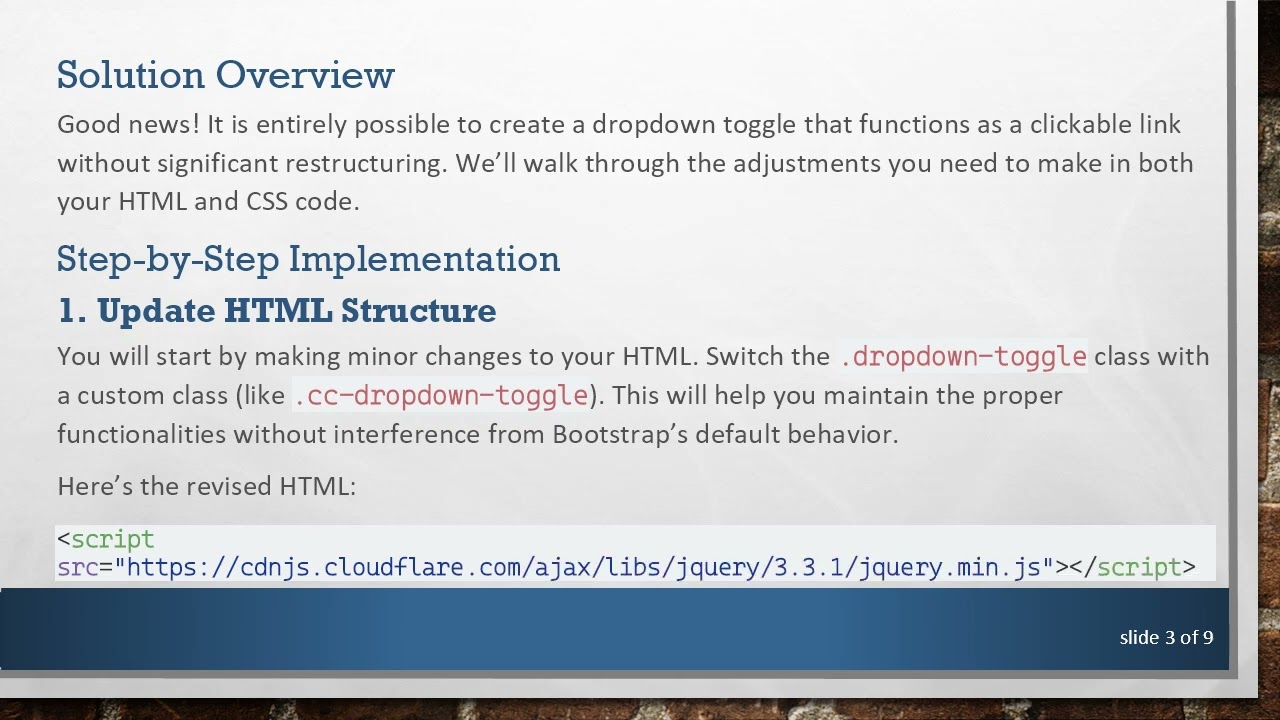 Transform Your Bootstrap Dropdown Into a Clickable Link with Ease