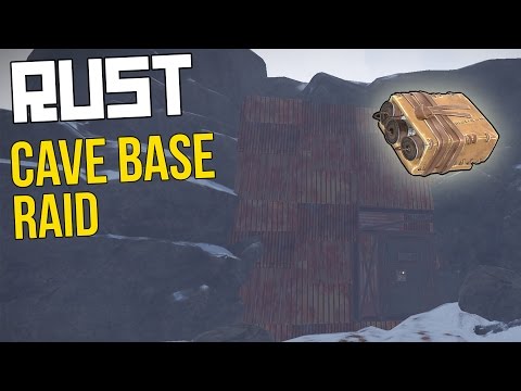 RUST SOLO SURVIVAL PART 7 : CAVE BASE RAID (SATCHEL CHARGE RAID) !?!