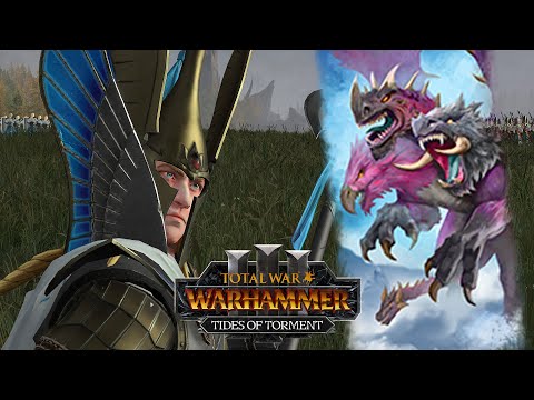 Caradryan & Chimeras Are Crazy - NEW High Elves vs Beastmen // Total War: WARHAMMER 3
