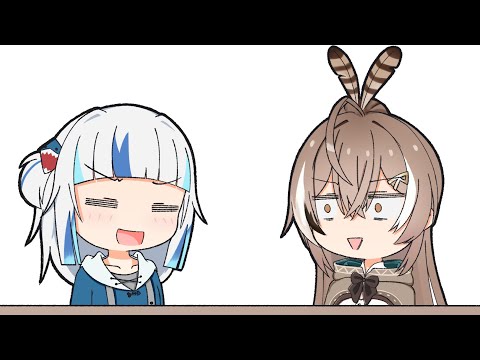 mumei, do we really sound alike? 【Hololive animation / Gura / Mumei】