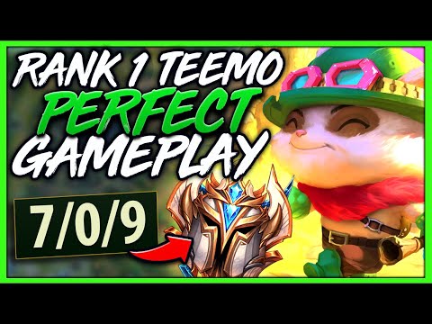 #1 TEEMO WORLD FLAWLESS JUNGLE GAMEPLAY - League of Legends