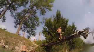 preview picture of video 'Grantorto 2014 GoPro Rope Swing'