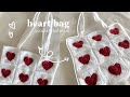 easy way to turn heart granny squares into a cute bag 💌☁️ | crochet tutorial