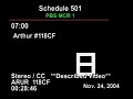 Arthur Slate Funding November 24 2004 PBS Satellite Feed