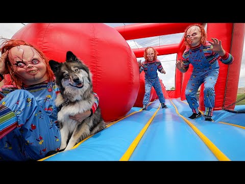 Chucky & Kakoa Escape Chucky Brothers! POV Chase