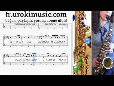 Saksafon dersleri (alto) The Chainsmokers - Sick Boy Notalar Eğitim um-ih723