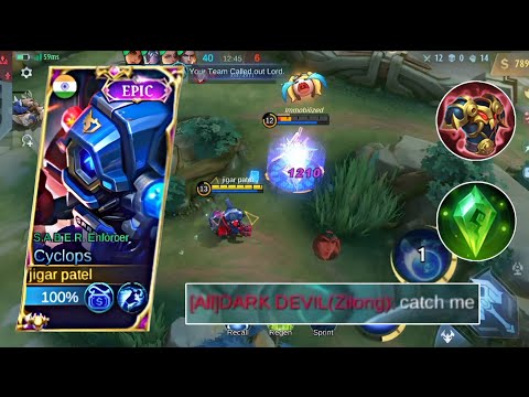 UNLIMITED LEGENDARY !! CYCLOPS NEW META BEST BUILD 2023 !! ONE SHOT BUILD FOR CYCLOPS !! MLBB