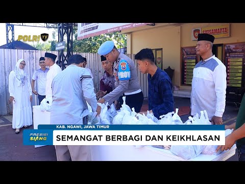 POLRES NGAWI BERIKAN HEWAN KURBAN KEPADA MASYARAKAT