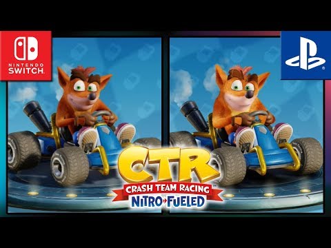 Crash Team Racing Nitro-Fueled | Switch VS PS4 | Graphics Comparison & Frame Rate Test