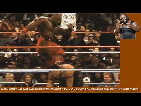 Ahmed Johnson seriously injures Ron Simmons with a kick to the ribs