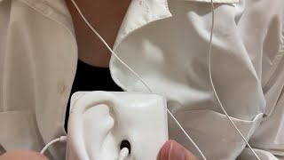 【ASMR】酩酊しながら耳かき(綿棒)と心音、お腹の音Heartbeat , Stomach Sounds , Ear Cleaning with cotton swab (drunkenness)